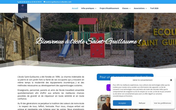 Screenshot van ecole-saintguillaume22.fr