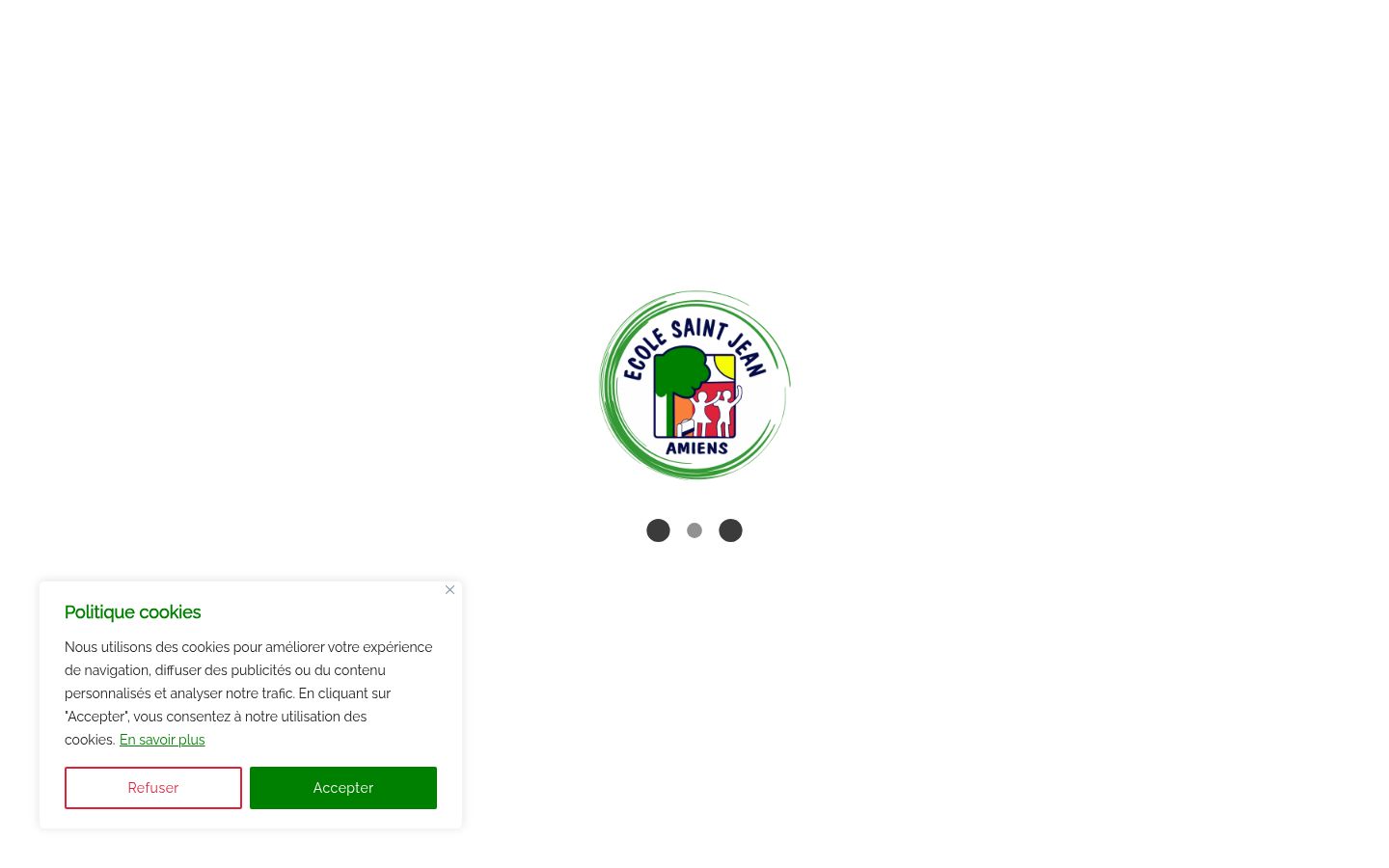 Screenshot του banner συγκατάθεσης που εμφανίστηκε πριν από οποιαδήποτε αλληλεπίδραση