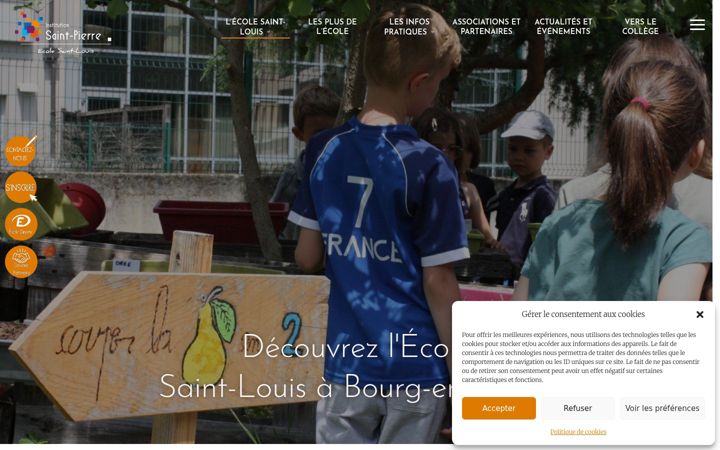 Screenshot of ecole-saintlouis.eu