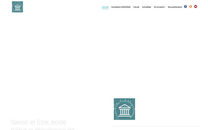 Screenshot van ecole-savoir-etre-draguignan.fr