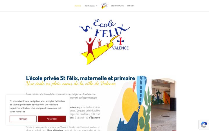 Screenshot van ecole-stfelixvalence.fr