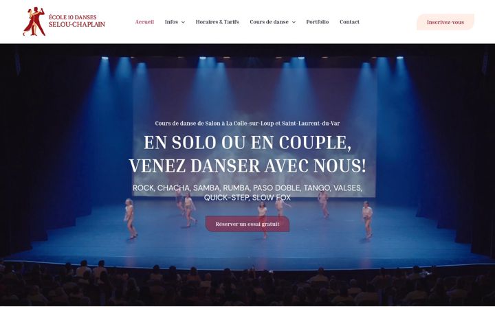 Screenshot van ecole10danses.fr