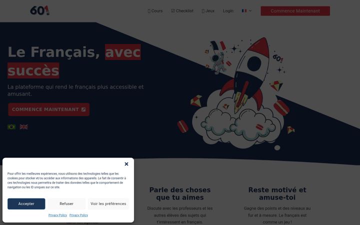 Screenshot of ecole601.com