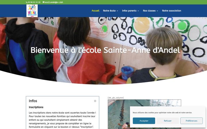 Screenshot van ecoleandel.fr