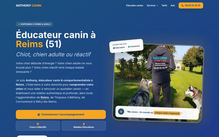 Screenshot of ecolecaninepourtous.com