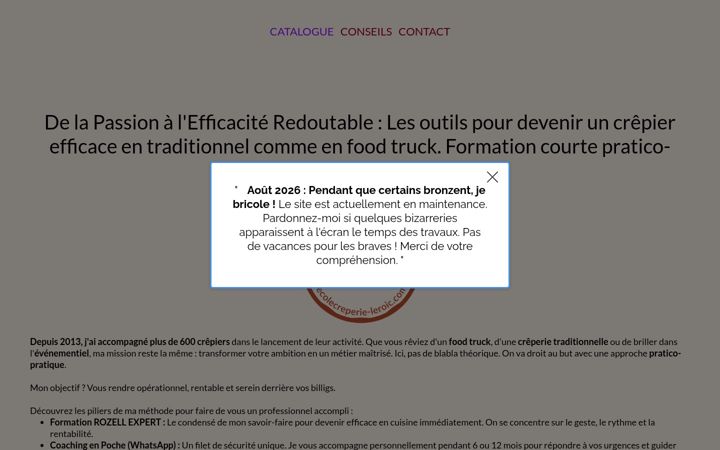 Screenshot of ecolecreperie-leroic.com