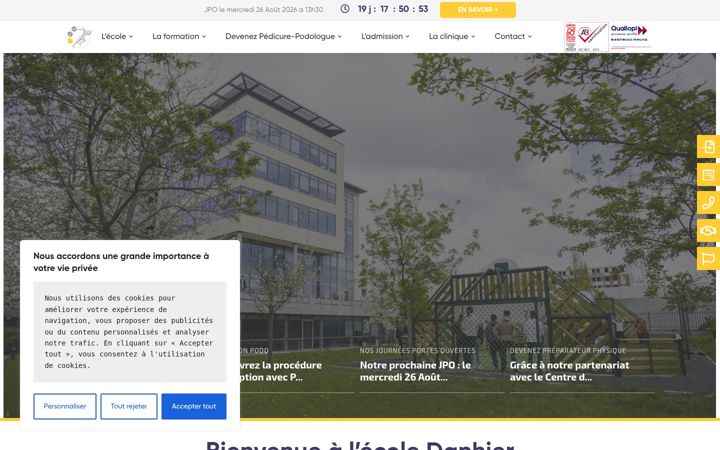 Screenshot von ecoledanhierdepodologie.fr