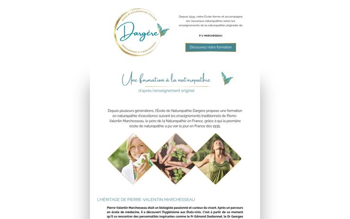 Screenshot of ecoledargere.fr