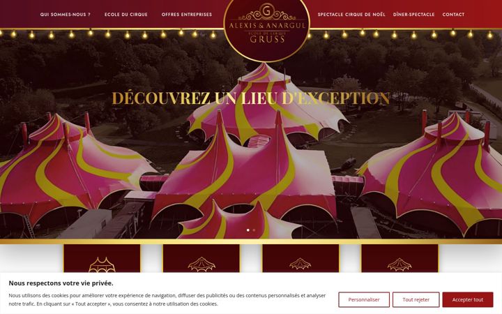 Screenshot von ecoledecirque-alexisanargul-gruss.fr