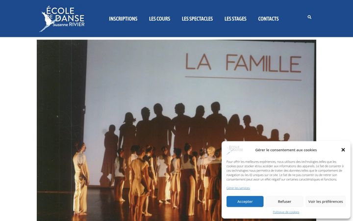 Screenshot of ecolededanse-suzannerivier.fr