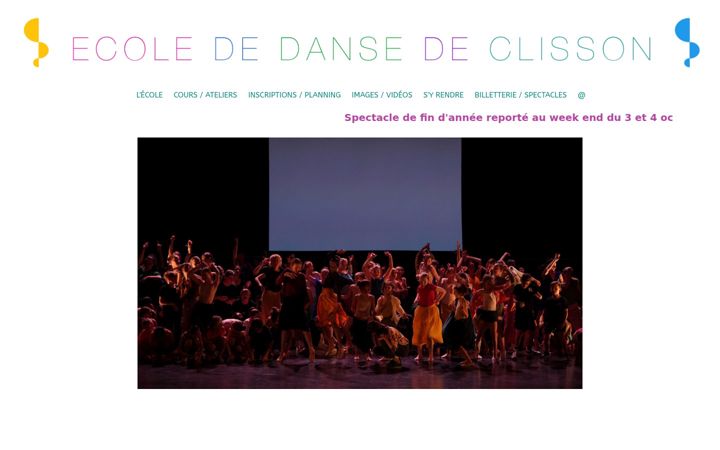 Screenshot of ecolededansedeclisson.fr