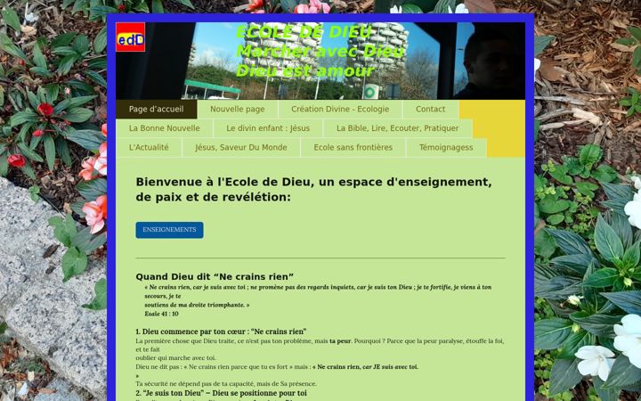 Screenshot of ecolededieu.com