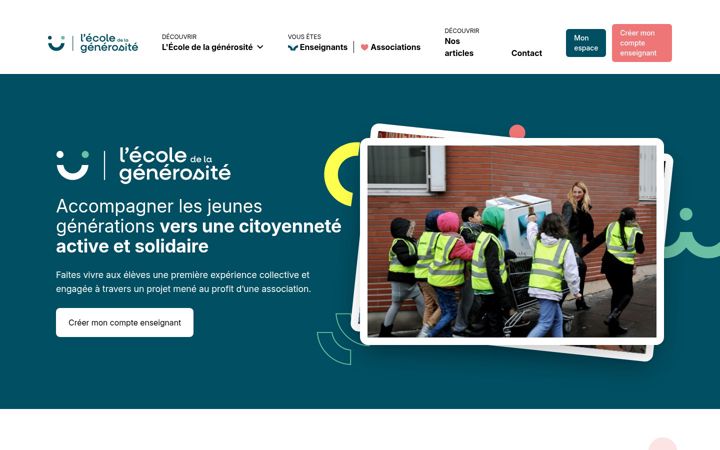 Captura de ecrã de ecoledelagenerosite.org