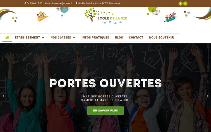 Screenshot of ecoledelavie-pierrelatte.com