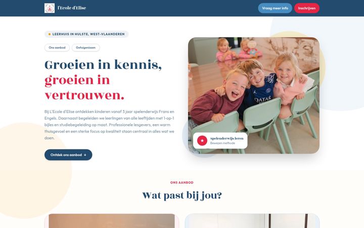 Screenshot of ecoledelise.be