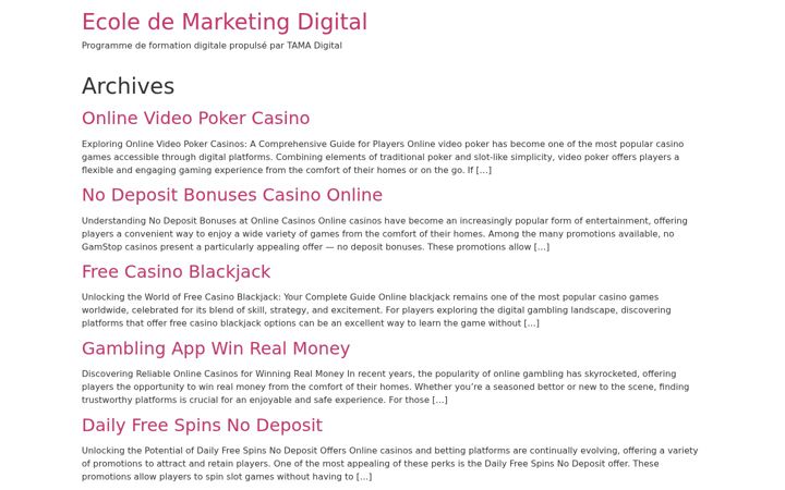 Screenshot of ecoledemarketing.digital