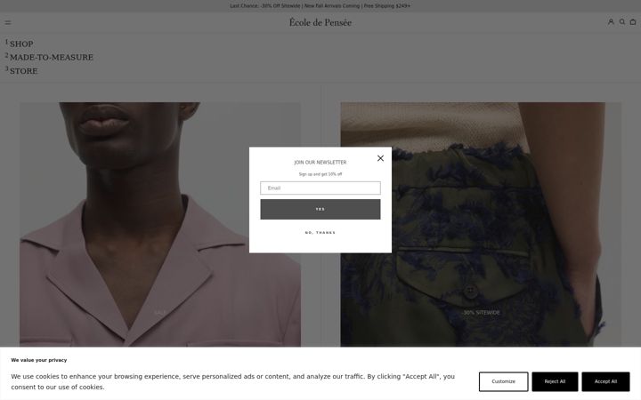 Screenshot of ecoledepensee.com