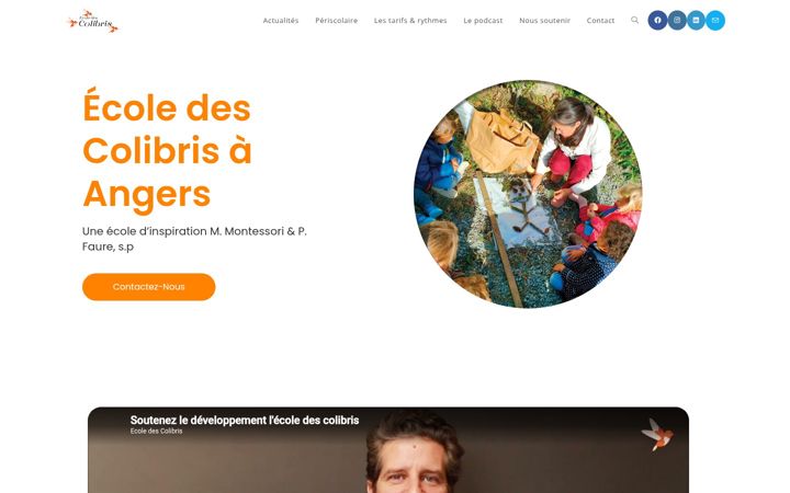 Screenshot van ecoledescolibris.fr