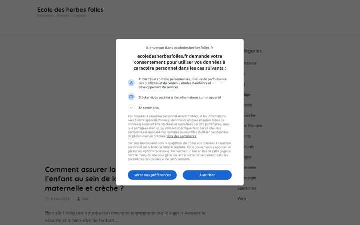Screenshot van ecoledesherbesfolles.fr