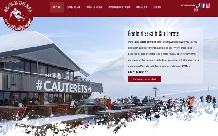Screenshot van ecoledeskipyreneenne.fr
