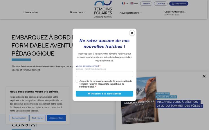 Screenshot of ecoledespoles.fr