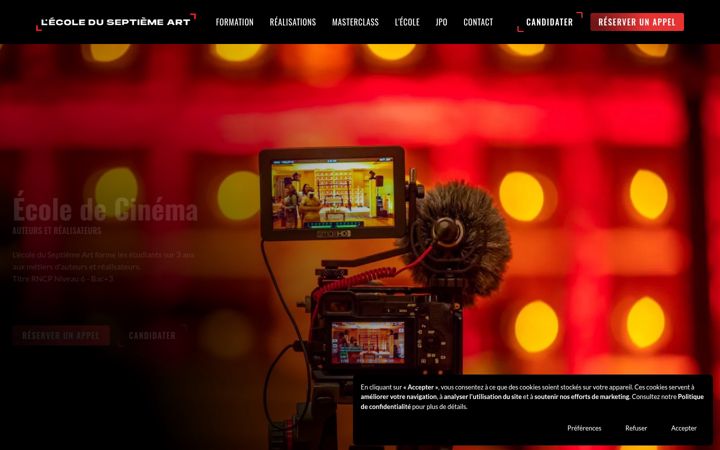 Screenshot του ecoleduseptiemeart.co