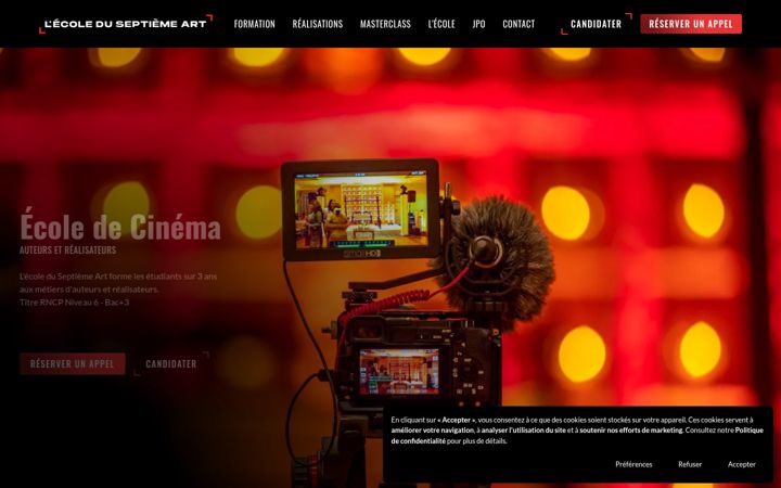 Screenshot of ecoleduseptiemeart.net