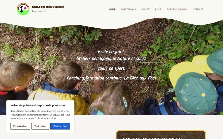 Screenshot of ecoleenmouvement.ch