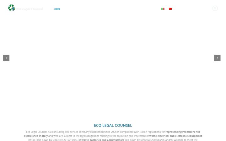 Screenshot of ecolegalcounsel.com