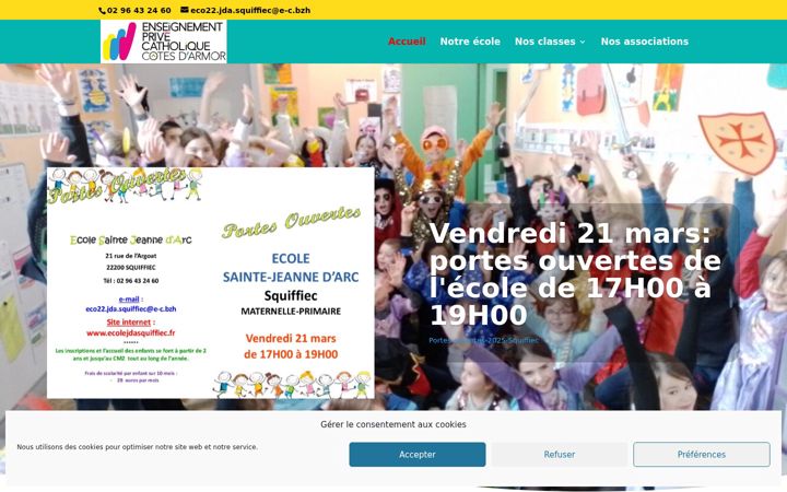 Skjermbilde av ecolejdasquiffiec.fr
