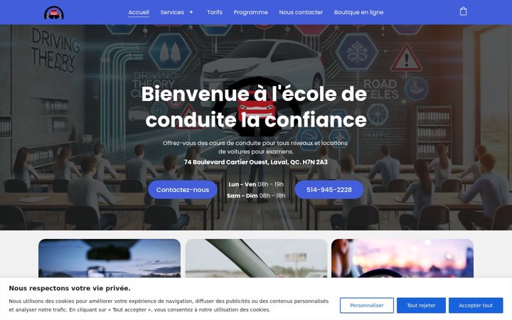 Screenshot of ecolelaconfiancelaval.com