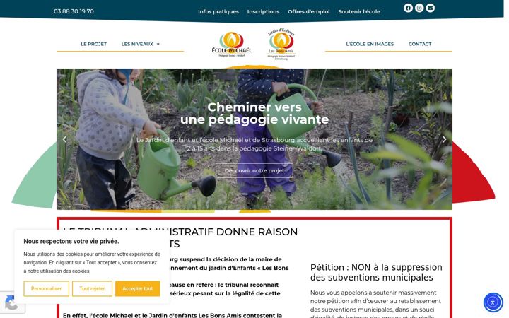 Екранна снимка на ecolemichael.fr