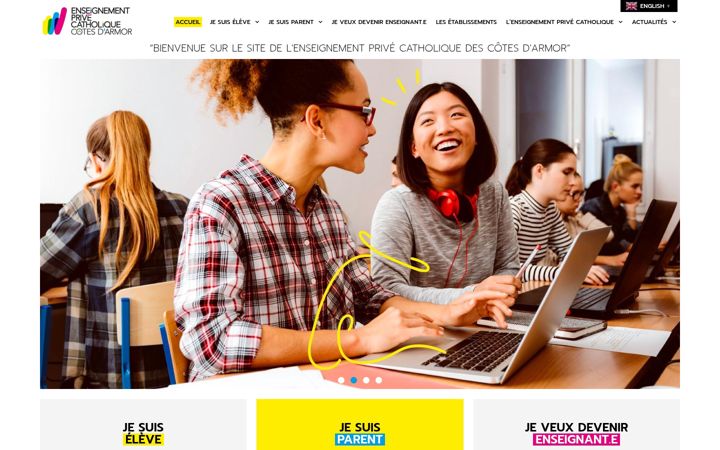 Screenshot of ecolepriveecatholique22.fr