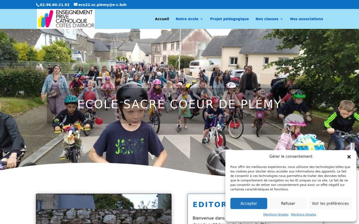 Screenshot του ecolesacrecoeurplemy.fr