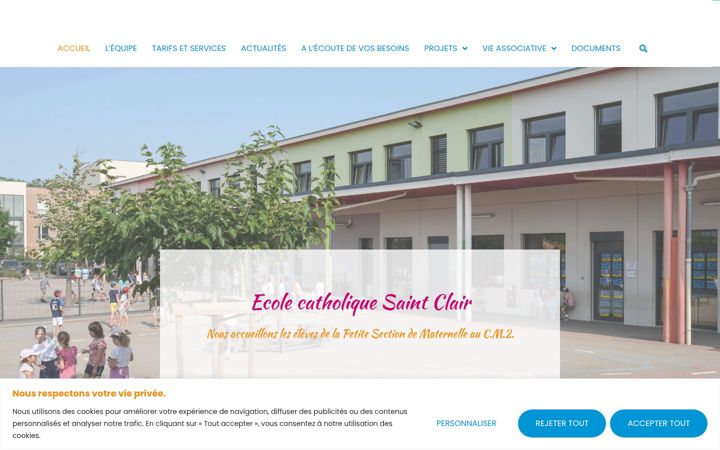 Screenshot του ecolesaintclair.fr