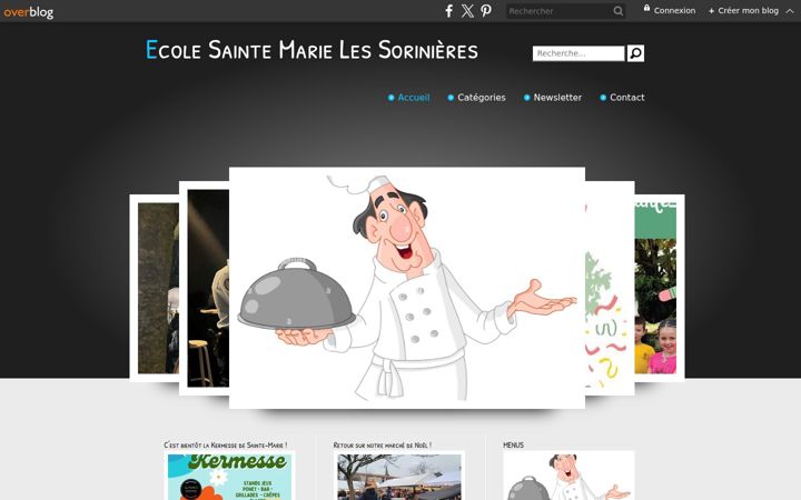 Screenshot of ecolesaintemarielessorinieres.com