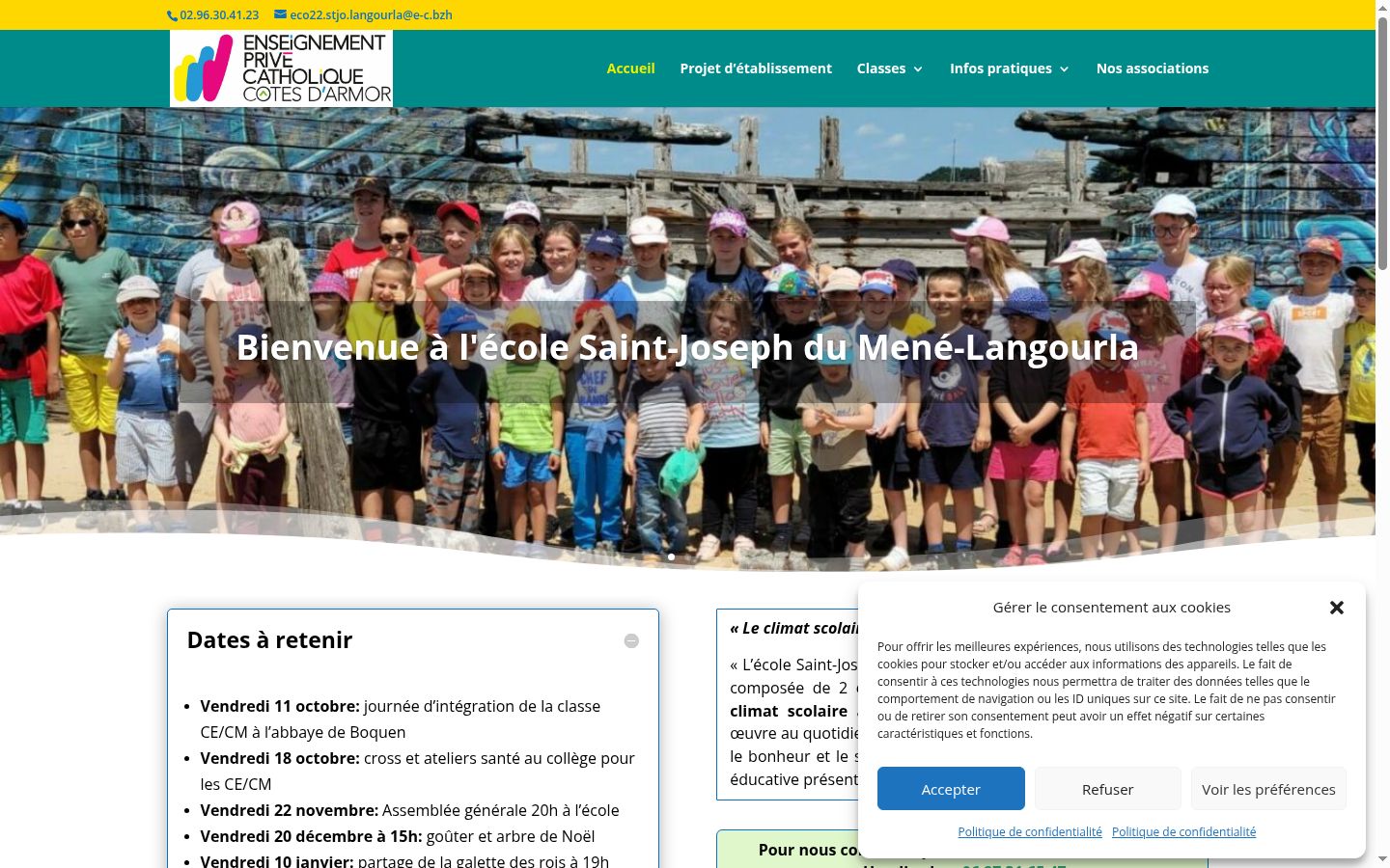 Snimka zaslona bannera za privolu prikazanog prije bilo kakve interakcije
