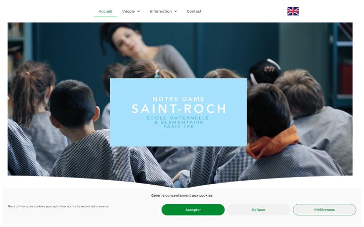 Screenshot του ecolesaintroch.fr