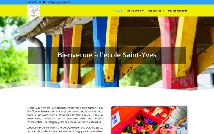 Screenshot του ecolesaintyvesglomel.fr