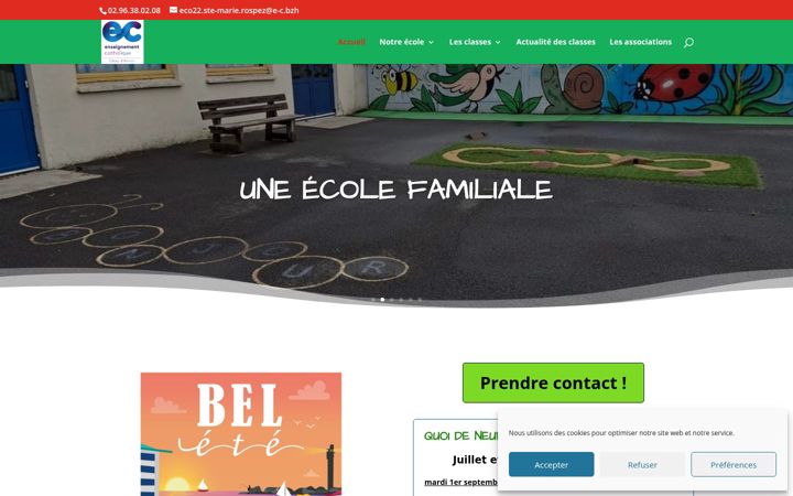 Screenshot του ecolestemarierospez.fr