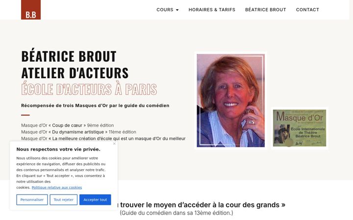 Screenshot of ecoletheatre-beatricebrout.com