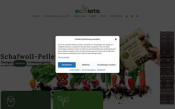 Skärmbild av ecolets.at