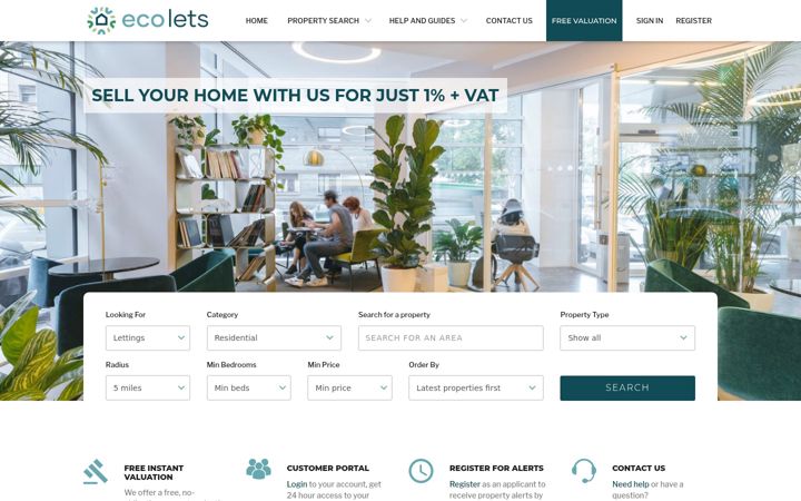 Screenshot of ecolets.co.uk