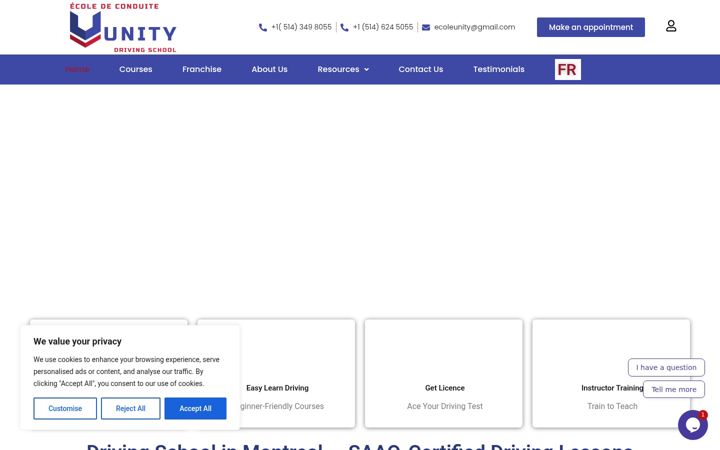 Screenshot of ecoleunity.ca