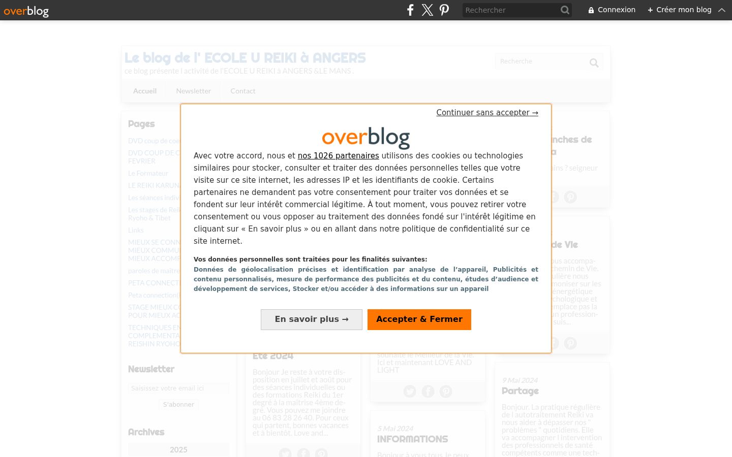 Screenshot des Einwilligungsbanners vor jeglicher Interaktion