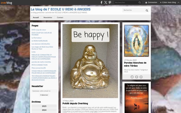 Screenshot of ecoleureiki.com
