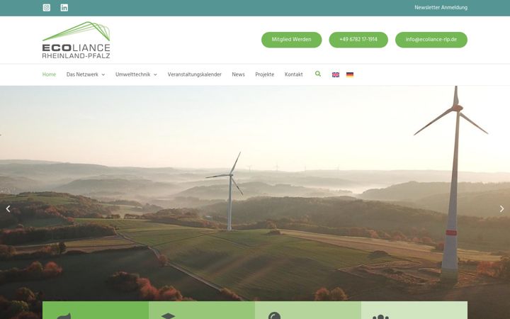 Screenshot of ecoliance-rlp.de