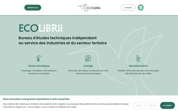 Screenshot of ecolibrii.fr