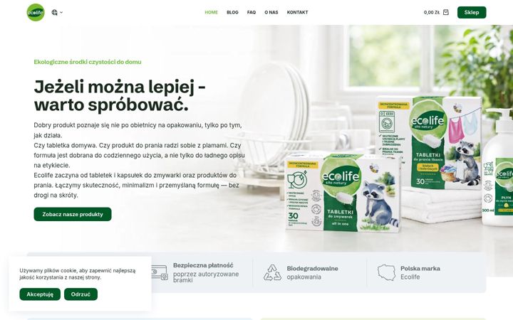 Screenshot von ecolife.org.pl
