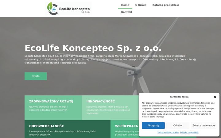 Screenshot of ecolifekoncepteo.pl